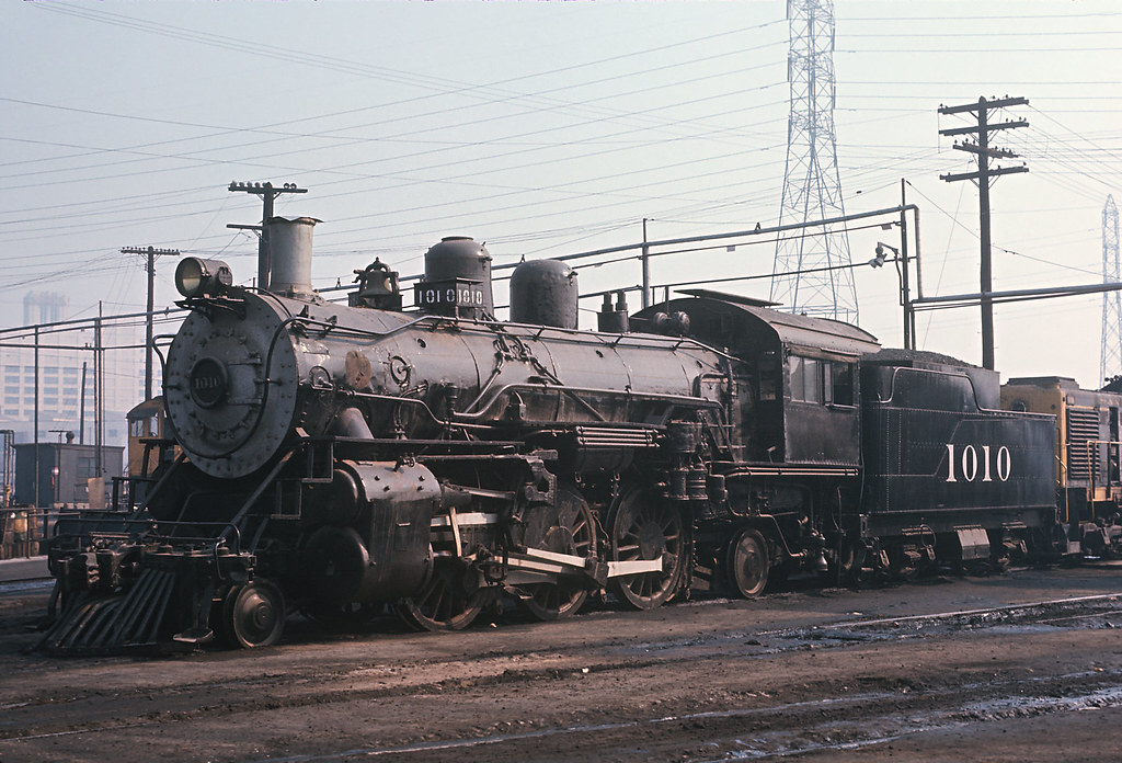 LMH Postcard SANTA FE  2-6-2 Prairie ATSF #1010 CA Railroad Museum  Railfair '81 