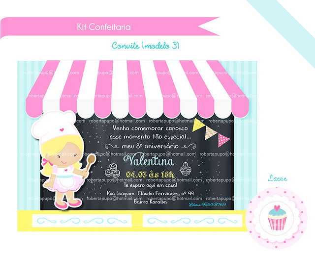 Convite Lousa_Kit Confeitaria_Valentina2