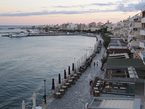 Just before 8 o'clock in the evening - the blue moment... by Ia Löfquist, Ierapetra, Crete, September 2, 2010sunset sea color evening town kreta greece crete stad färg hav so