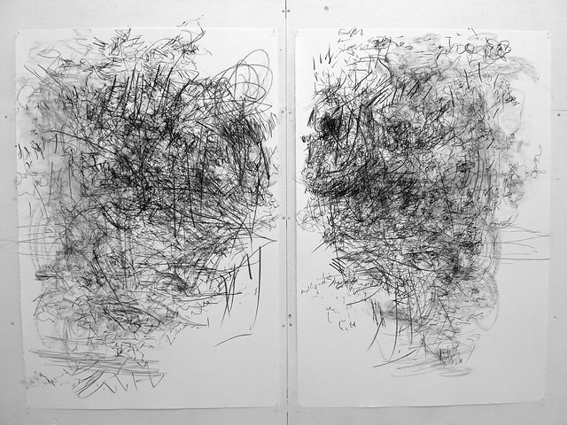 Sound drawing 1 - stereo diptych