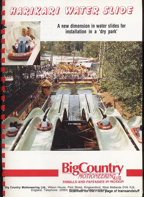 Big Country Motioneering Brochure from 1990 - Harikari Water Slide