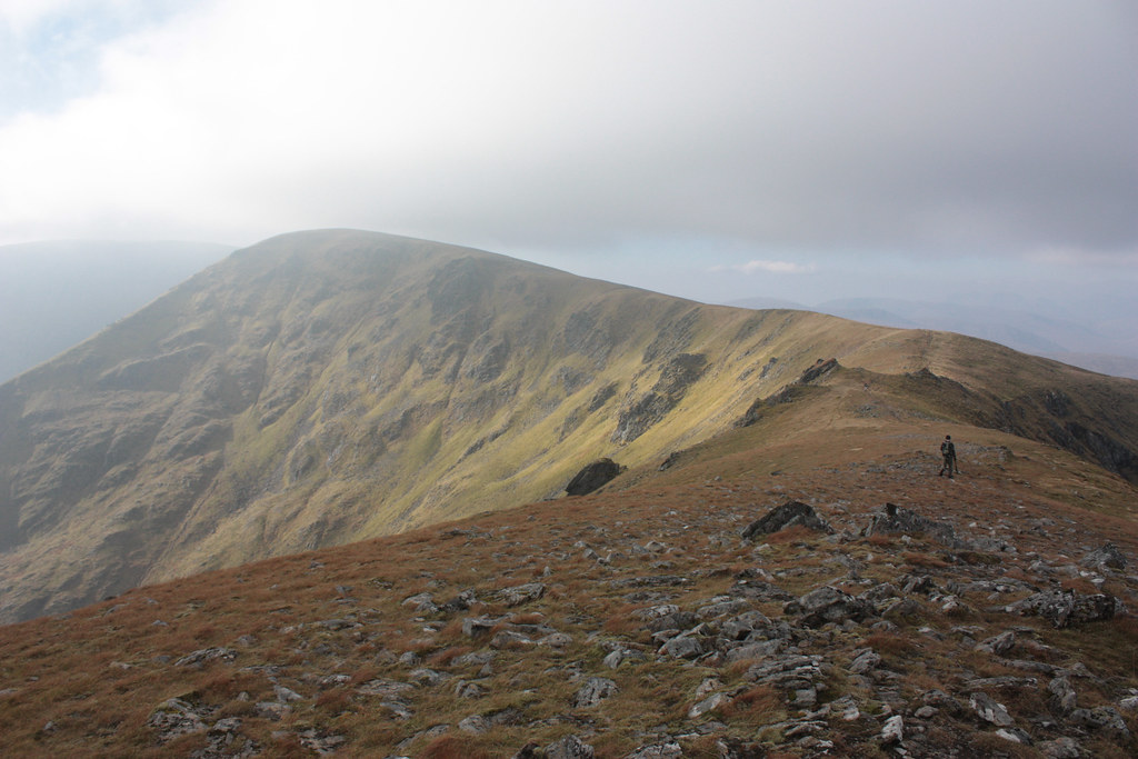 The ridge leading to Stob Poite Coire Ardair