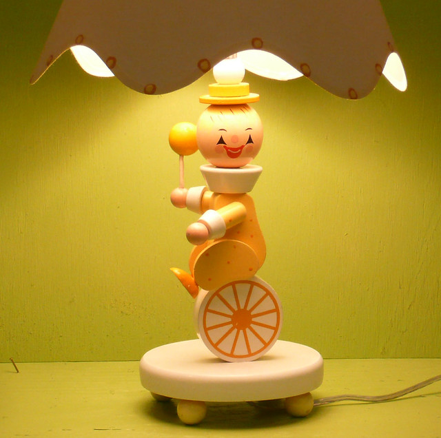 Irmi Clown Lamp-Vintage Nursery Plastics Inc.