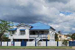Blue and white house, Biggenden