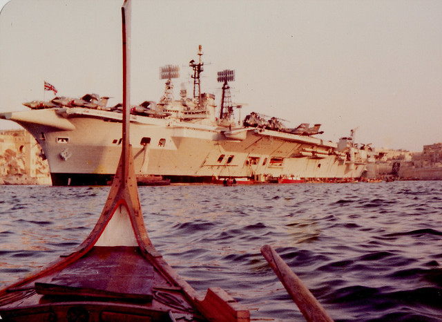 HMS Ark Royal Malta Nov 1978