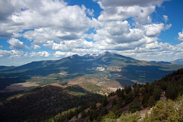 San Francisco Peaks from lookout