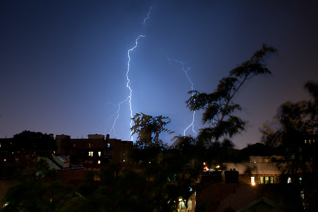 Ditmas Park lightning strike