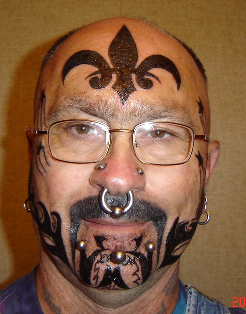 my new face tattoos 001