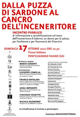 Manifesto Evento 17.10.2010 Pontecagnano- No Inceneritore Cupa Siglia