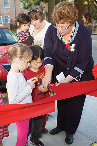 Ribbon cutting ceremony for new children’s center