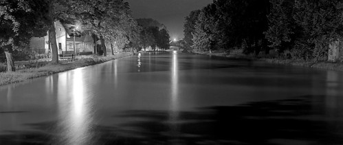 water night landscape flood