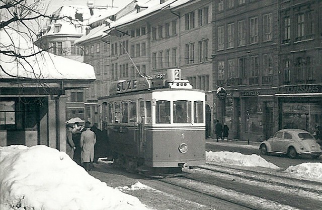Trams de Fribourg (Suisse)