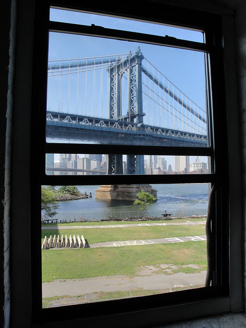 Manhattan Bridge through the window