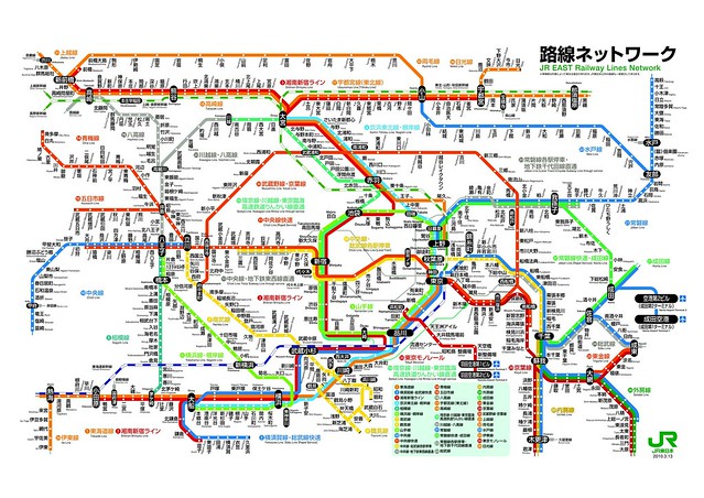 JR東京近郊路線図/2010.03