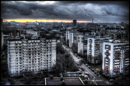 morning color sunrise moscow 45 hdr moskva