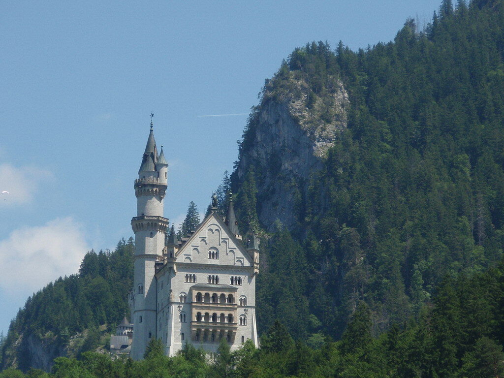 Fachada trasera del castillo de Neuschwanstein