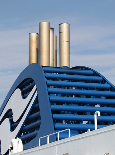 "BC Ferries logo on Exhaust Stacks", 20100802_090B by Mr.ShutterBug