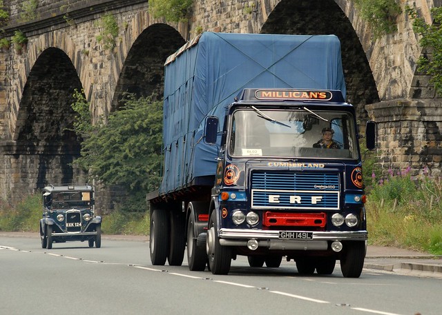 1972 ERF A series GHH149L and 1935 Austin 124 Lowloader London Taxicab BXK124