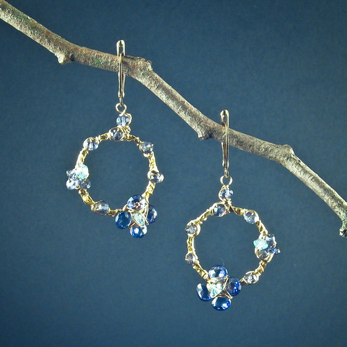 Circle Flower Hoop Earrings II | by maianajewel