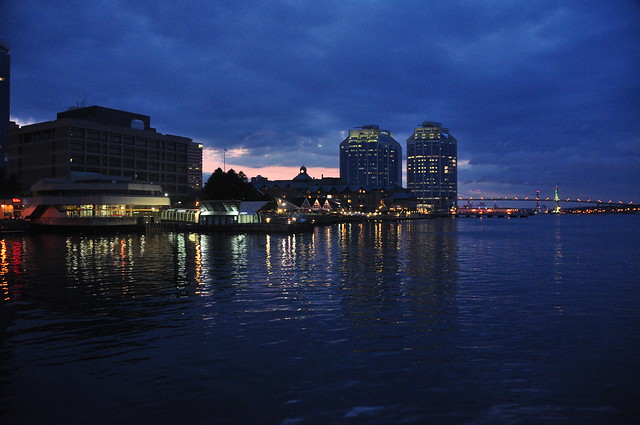 Tranquil evening in the harbor at Halifax, Nova Scotia, Canada