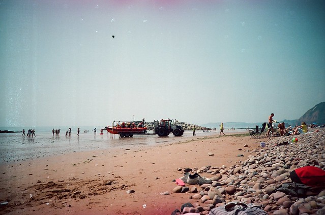 Sidmouth Beach tractor