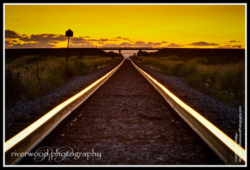 railroad sunset canada calgary train landscape gold golden track glow tracks rail alberta glowing photobyseanphillips