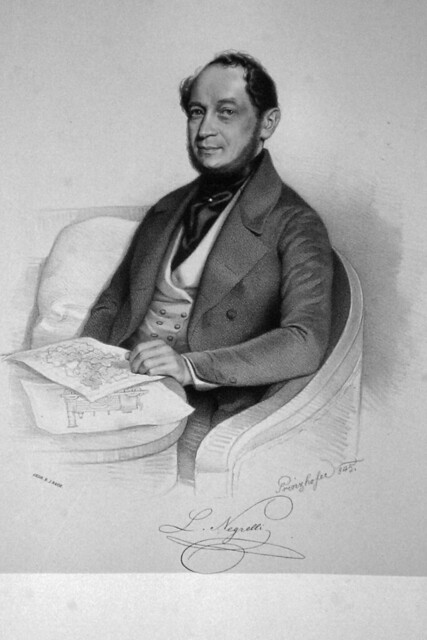 Negrelli, Alois - Lithographie von August Prinzhofer, 1845