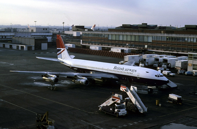 Boeing 707: 20517 707-336C G-AYLT British Airways Heathrow Airport
