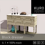 Kuro - Block dresser