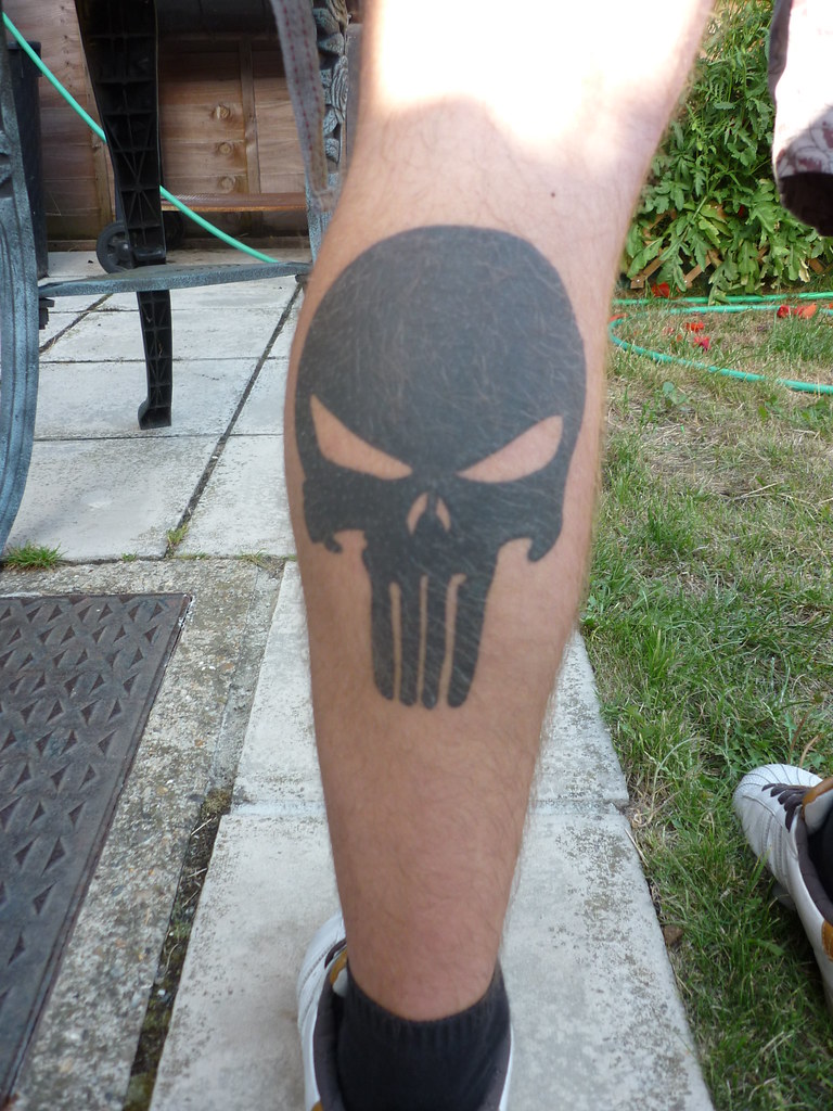 punisher tattoo | punisher tattoo i did on my big brother ab… | Flickr