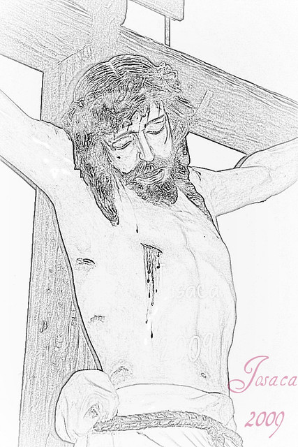 Crucificado en lápiz