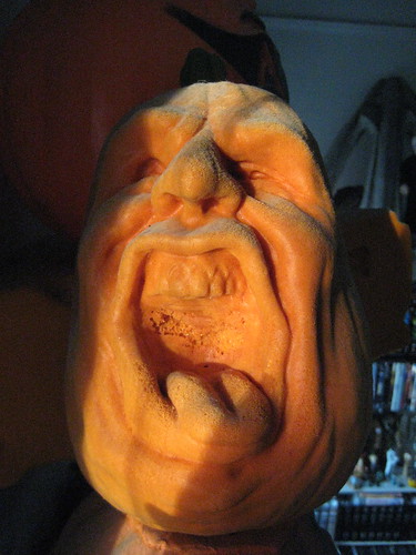 Yelling Sponge Pumpkin - Angry Jack O Lantern Halloween 31… | Flickr