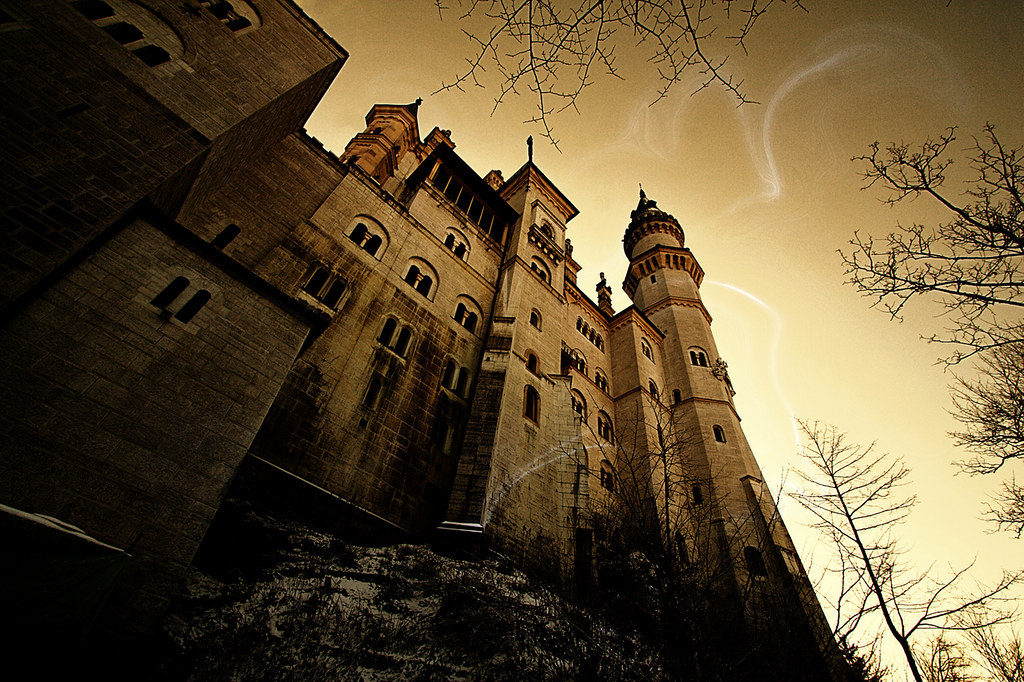 Schloss Neuschwanstein Evil with Ghost