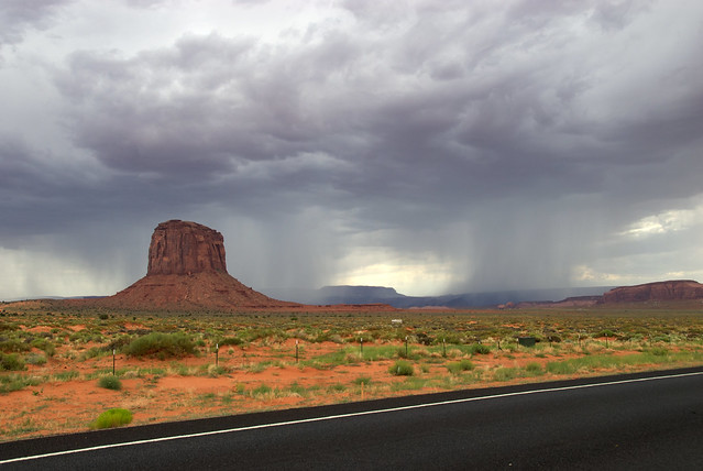 Storm in Monument Valley