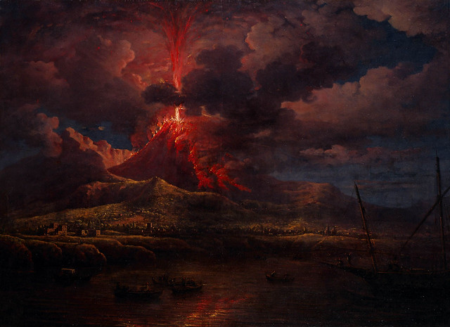 Marlow, William (1740-1813) - 1768 Vesuvius Erupting at Night (Berger Collection, Denver, Colorado)