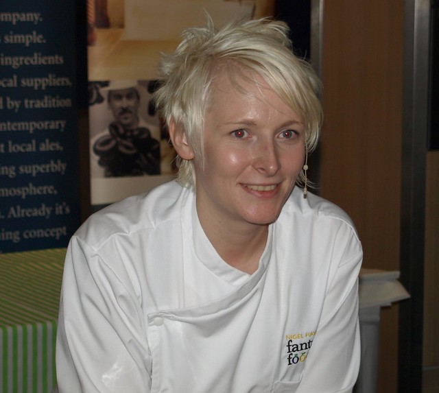 Chef Lisa Allen, Northcote's Head Chef at Nigel Haworth's Fantastic Food Show