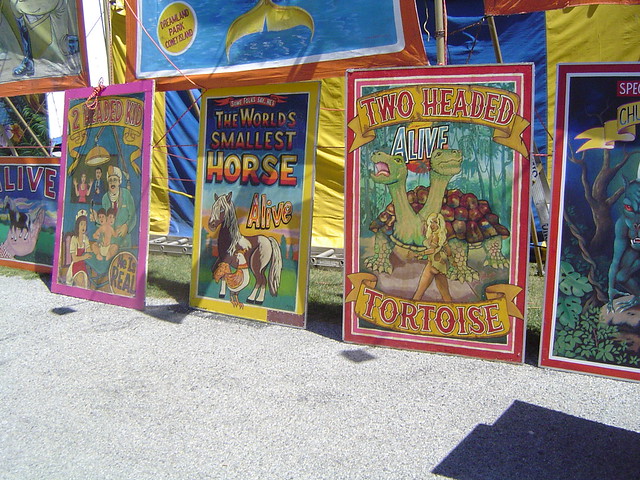 2010-08-07 - NJ State Fair - Side Show banners