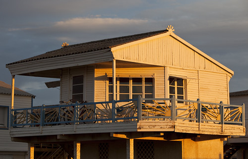 Chalet by paul_clarke, france sunrise dawn plage beachhuts chalets gruissan bettyblue 372lematin