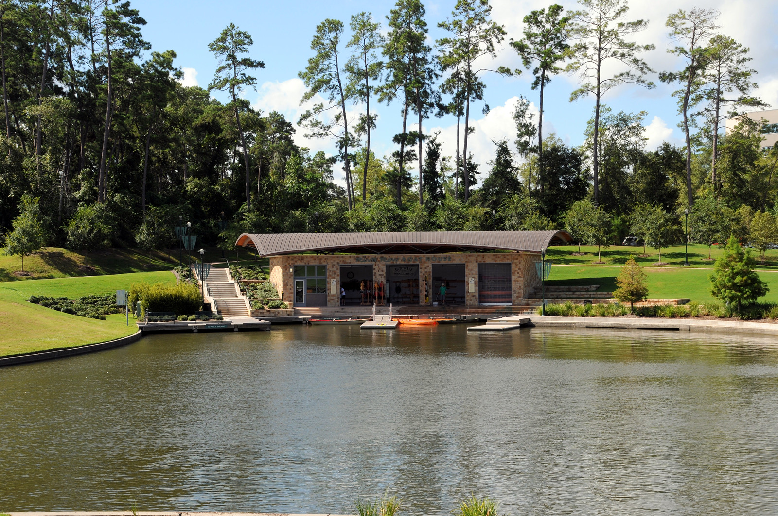 Riva Row Boat House The Woodlands Master Planned Community Houston Texas Suburb Architecture Waterway Plaza Canal Fountain Water Taxi Boats Lifestyle Photographer DSC_4267