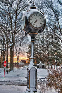 Downtown Ridgewood at sunrise