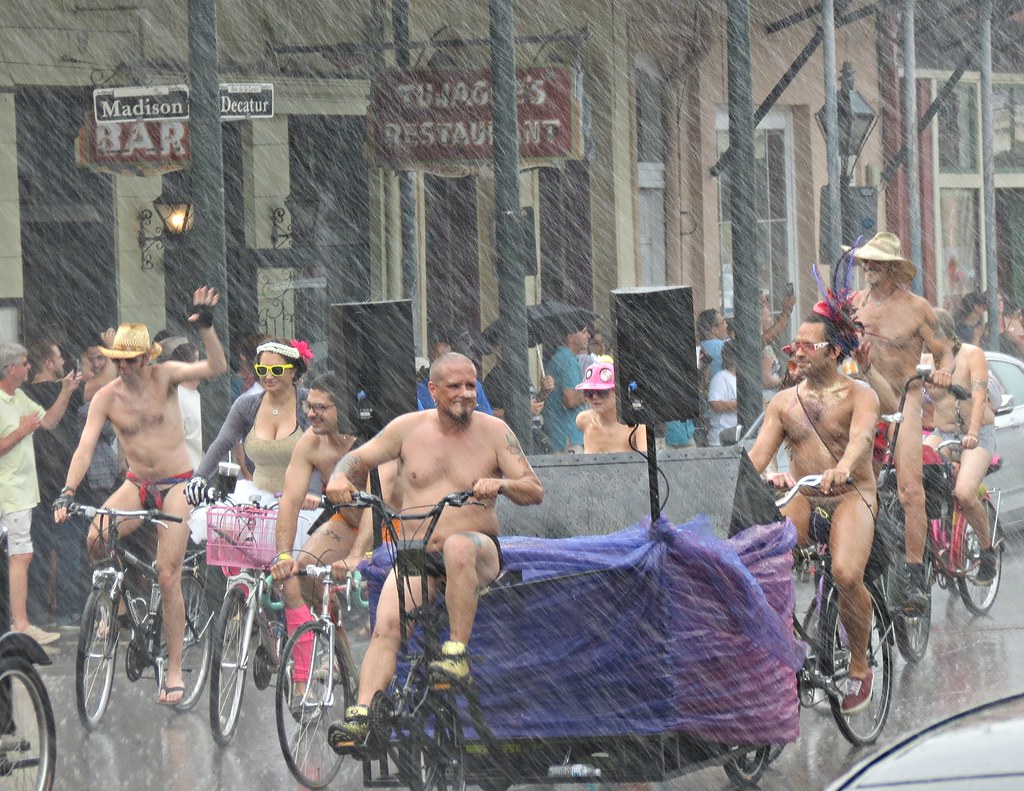 World Naked Bike Ride New Orleans.
