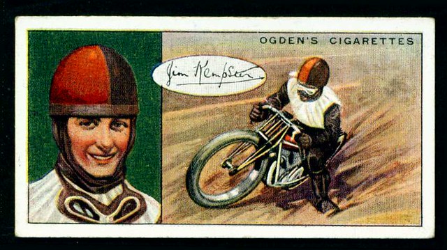 Cigarette Card - Speedway Rider 1929, Jim Kempster | Flickr