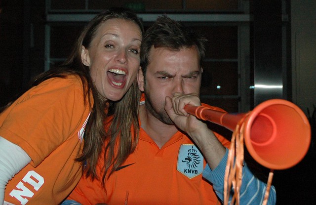 Dutch soccer supporters
