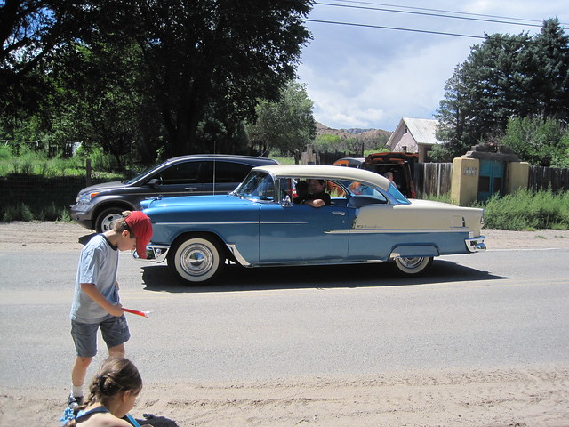 Classic cars in Fiesta de Santa Rosa parade