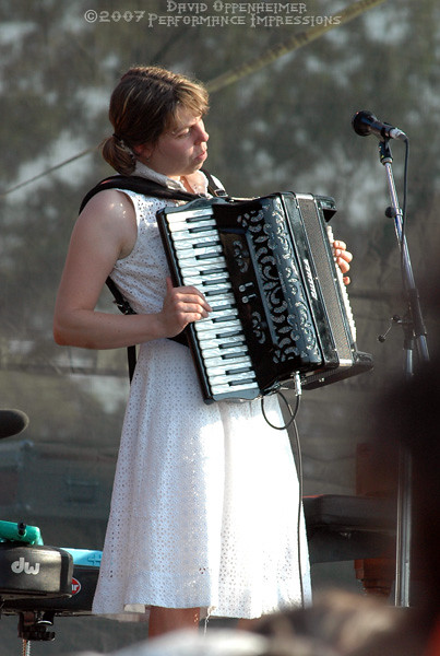 Jenny Conlee with The Decemberists - 2007 Bonnaroo Music Festival