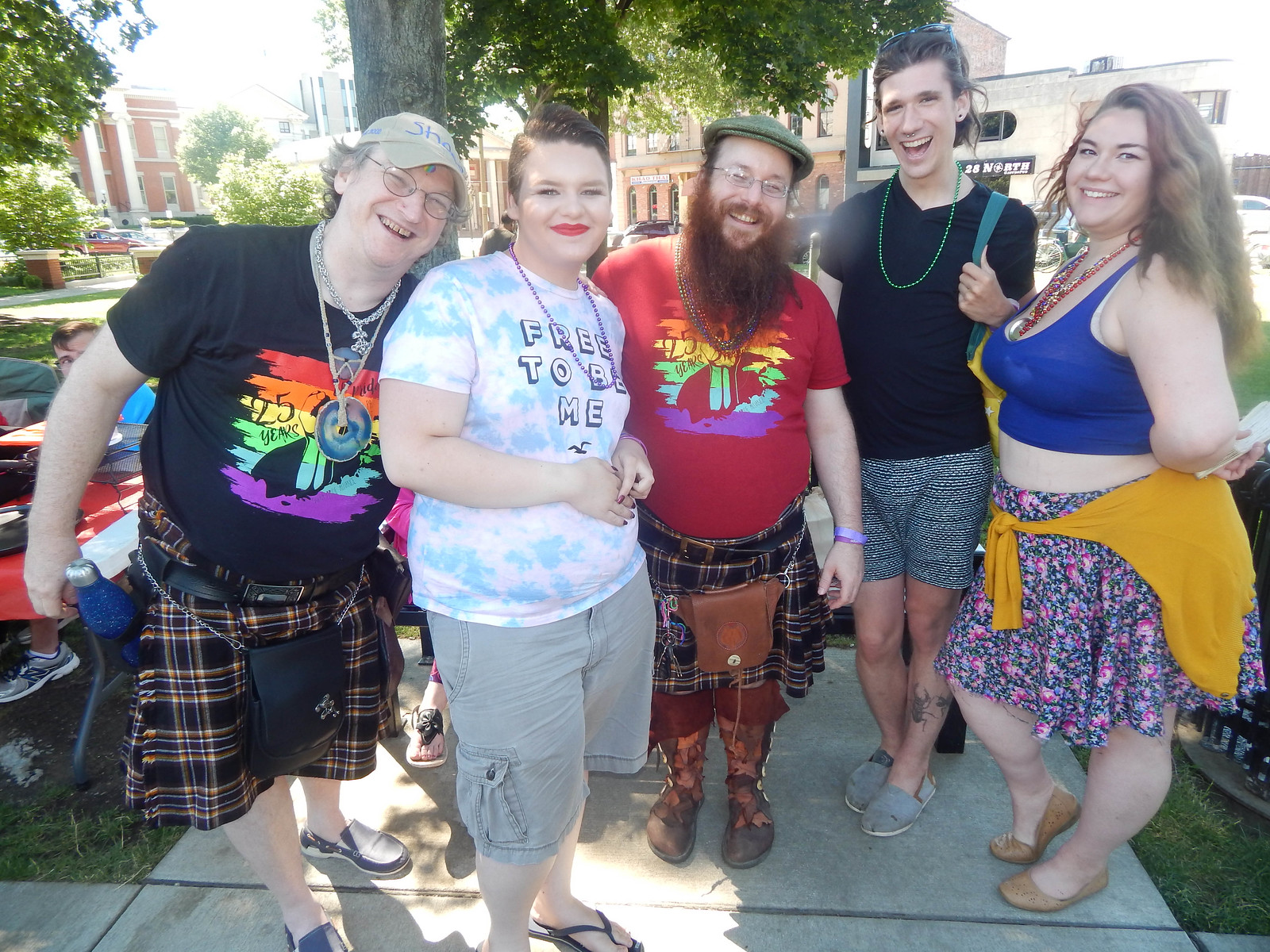 Friends at Pride Fest