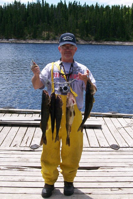 Ted's Stringer, Even a new guy can catch fish up north., Steve Dave