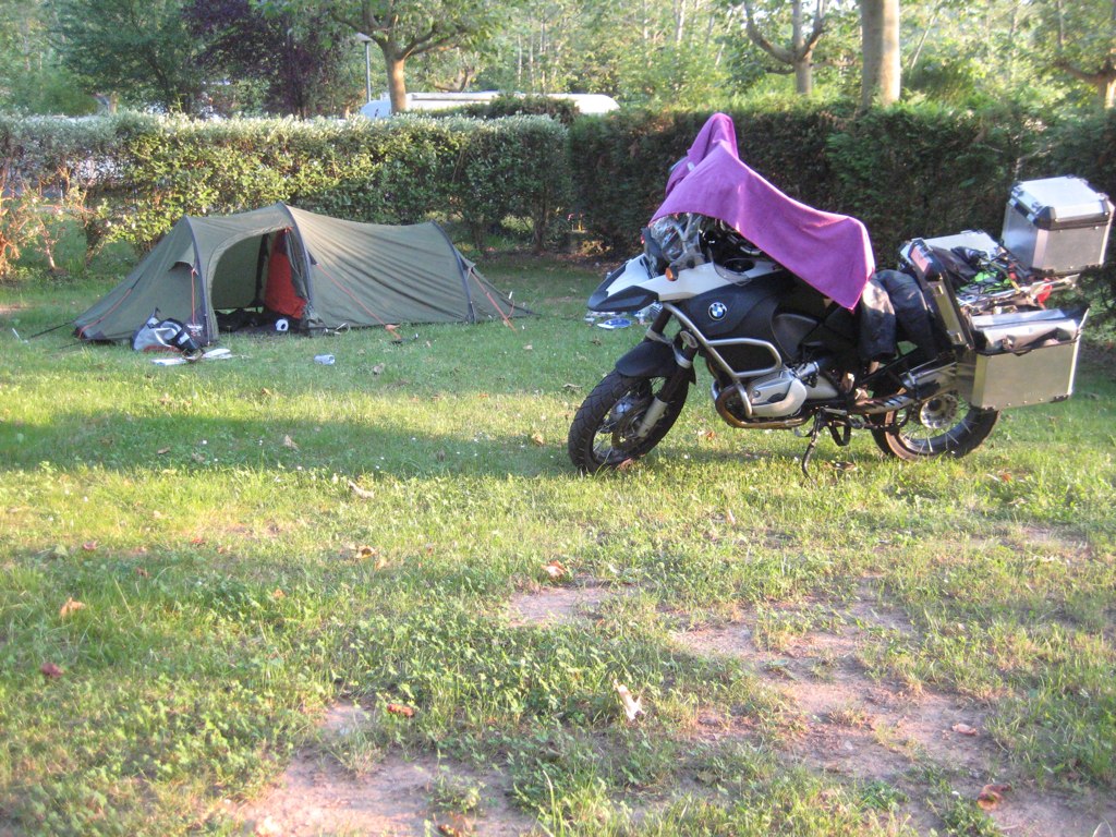 First night camping in Eratzu, Spain