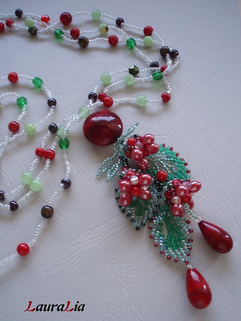 Cherry garden necklace (sold)