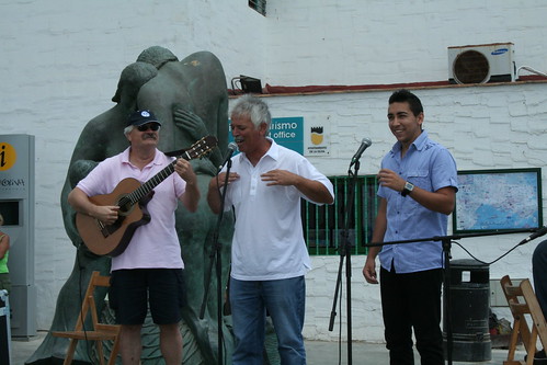Marcos Hormiga, Domingo Umpiérrez El Cuco y el joven David Rodríguez